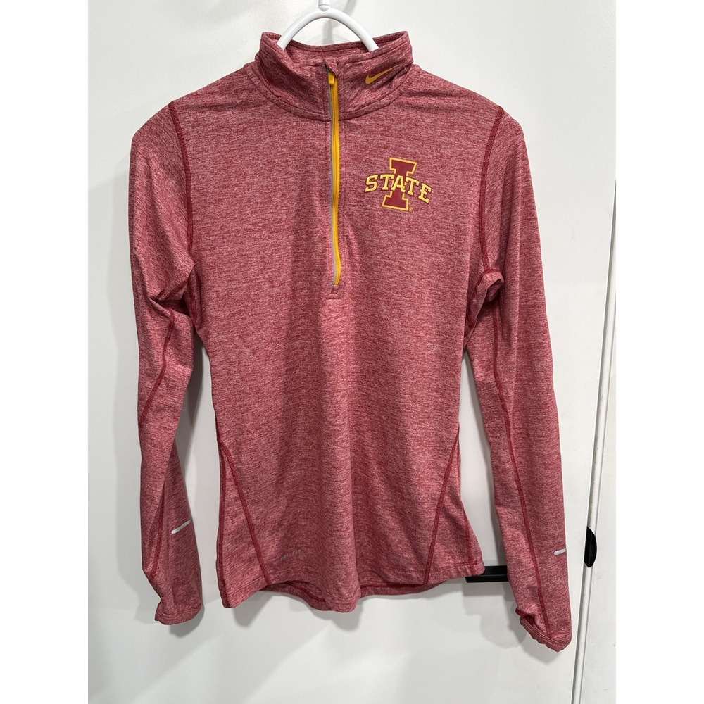 Iowa State Cyclones Pullover Quarter Zip Womens Small NCAA Football Nike Dri Fit
